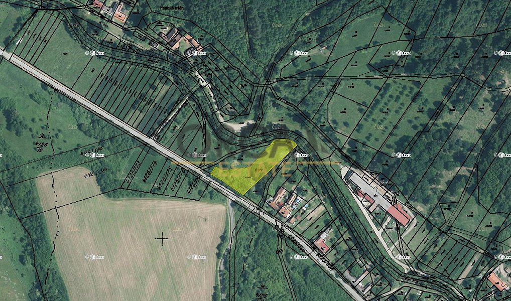 Prodej pole 1 216 m², Nová Lhota – náhled fotky 2