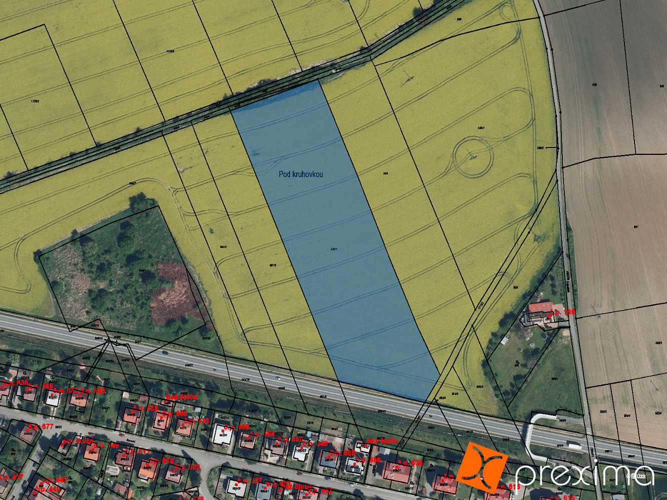 Prodej pole 1 615 m²
