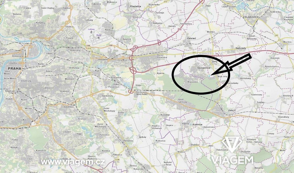 Prodej pole 1 218 m², Šestajovice – náhled fotky 3