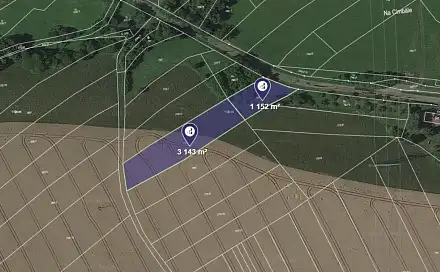 Prodej pole 4 295 m², Rovensko pod Troskami, okres Semily