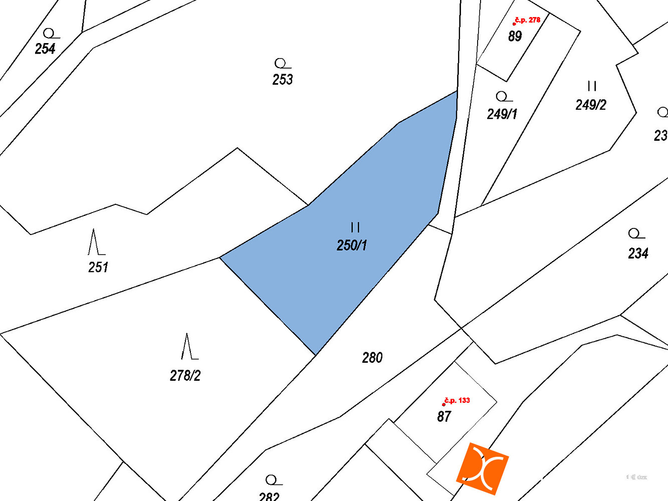 Prodej pozemku 430 m² — photo 2