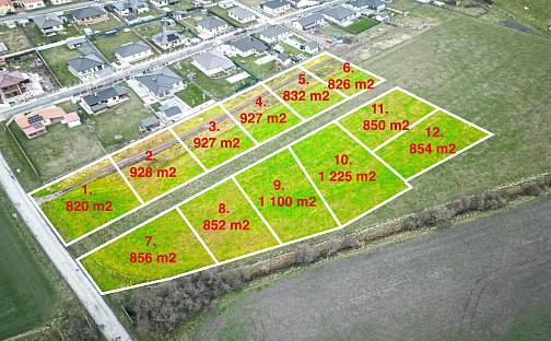 Prodej stavebního pozemku 820 m², Rožďalovice, okres Nymburk