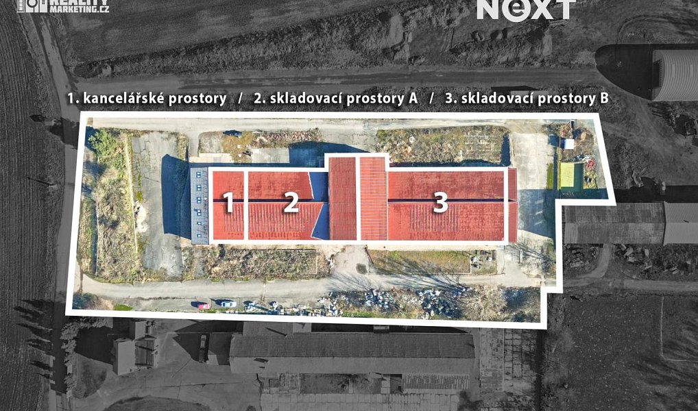 Pronájem skladovacích prostor 2 417 m², Rostěnice-Zvonovice – náhled fotky 3
