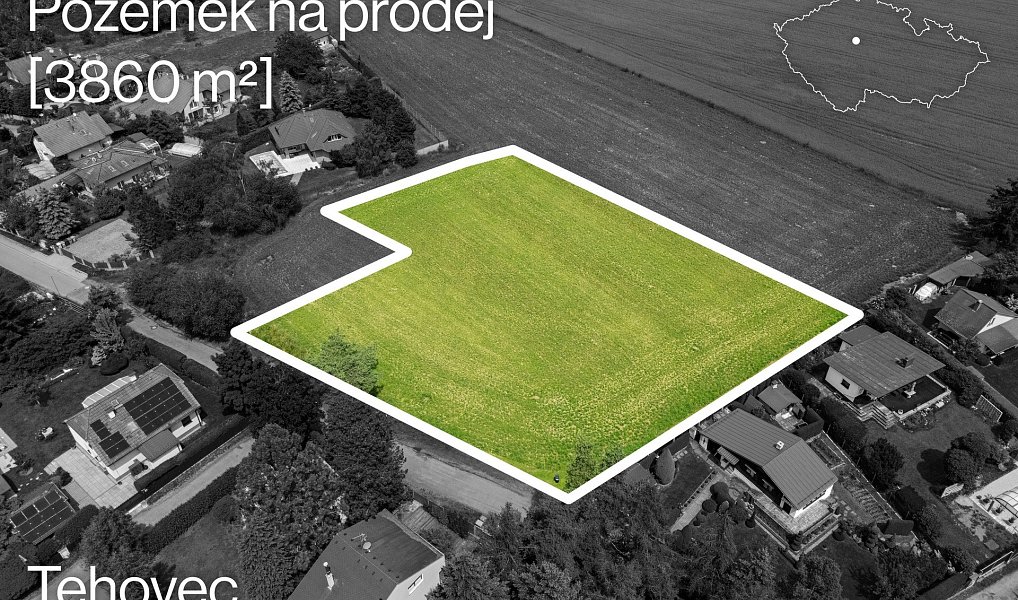 Prodej stavebního pozemku 3 860 m², Tehovec – náhled fotky 16