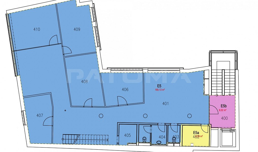 Pronájem kanceláře 233 m², Praha – náhled fotky 3