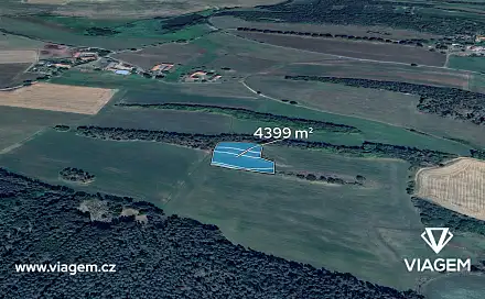 Prodej pole 4 399 m², Drevníky, okres Příbram