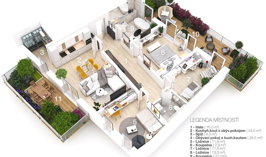 Prodej bytu 4+kk 99 m², Praha – náhled fotky 2