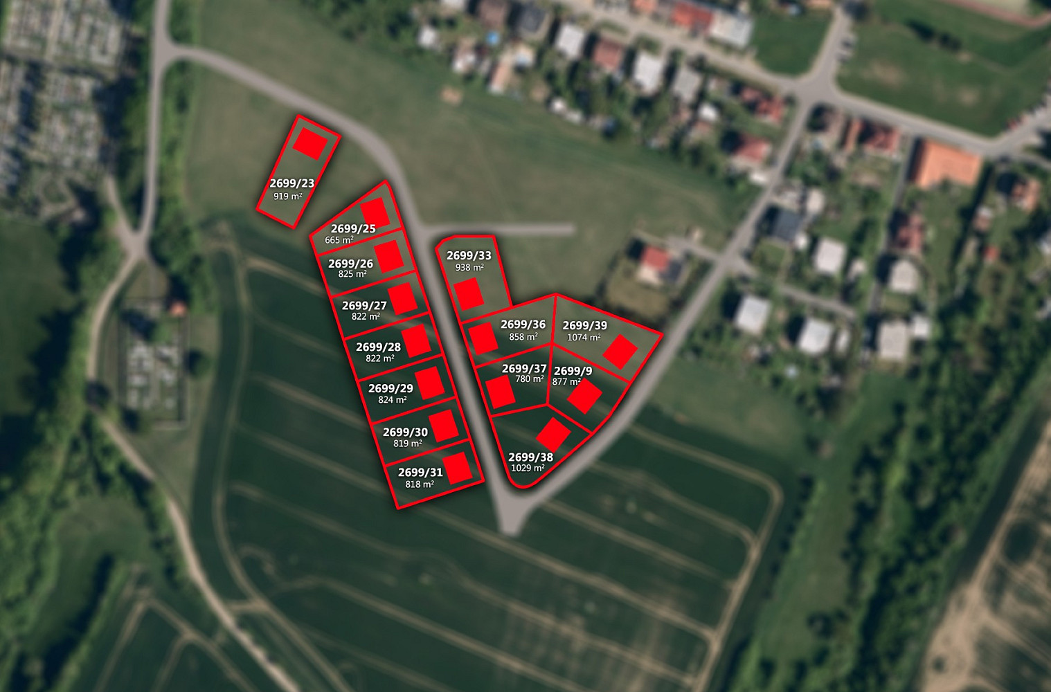 Prodej stavebního pozemku 1 074 m² – fotografie 3