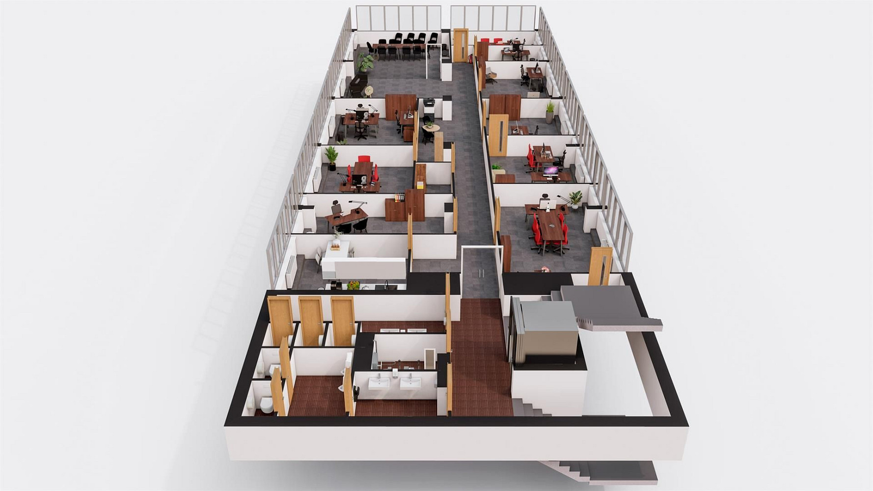 Pronájem kanceláře 397 m² – pohled 6