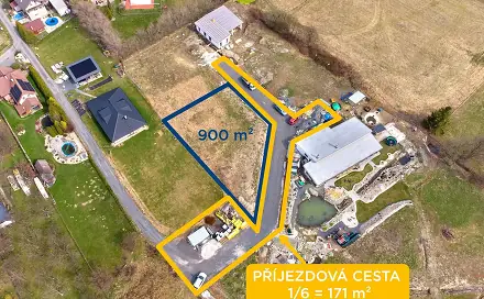 Prodej stavebního pozemku 1 071 m², Veřovice, okres Nový Jičín