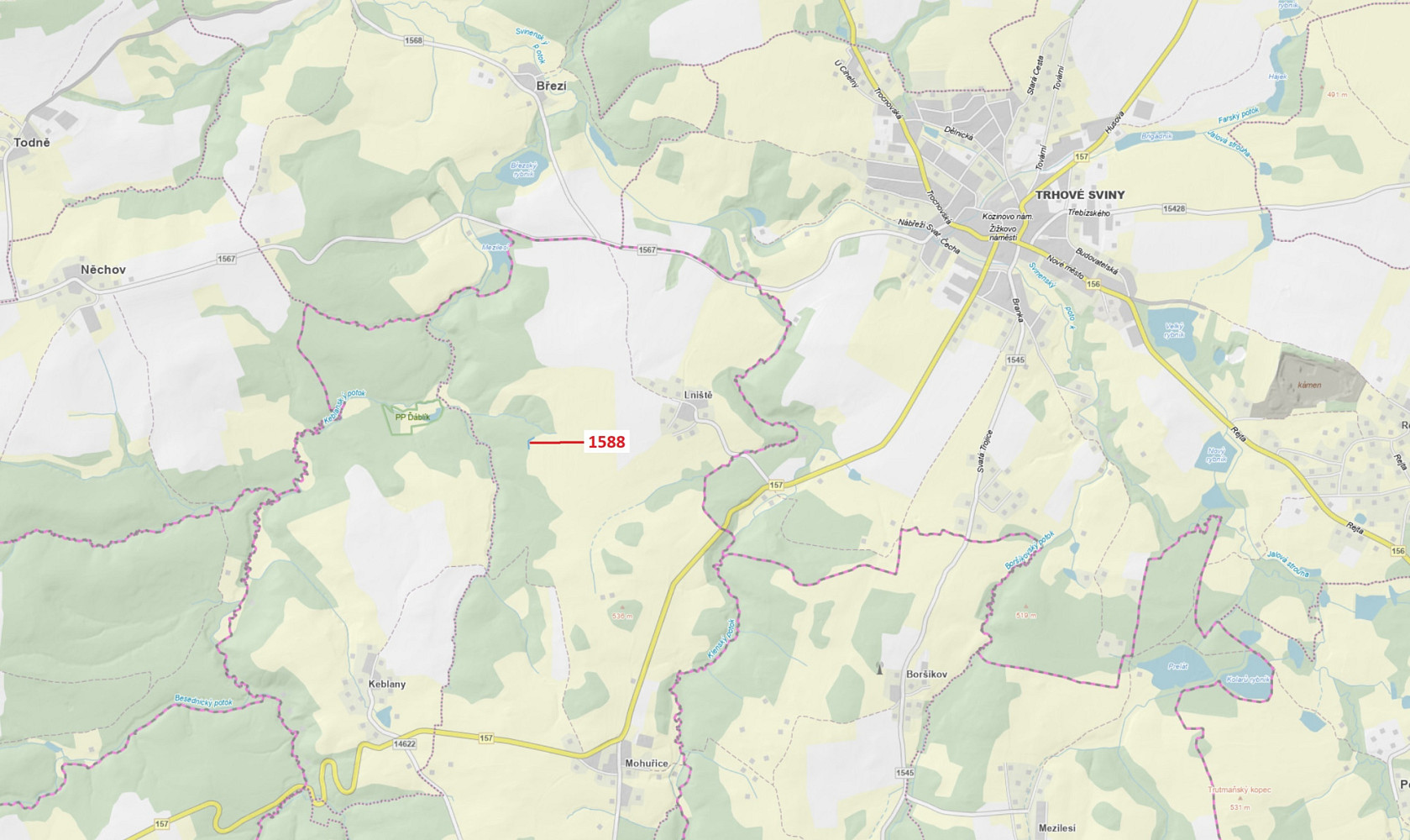 Dražba lesa 475 m²