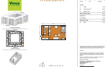 Prodej bytu 1+kk 44 m², Kaplířova, Praha 3 - Žižkov