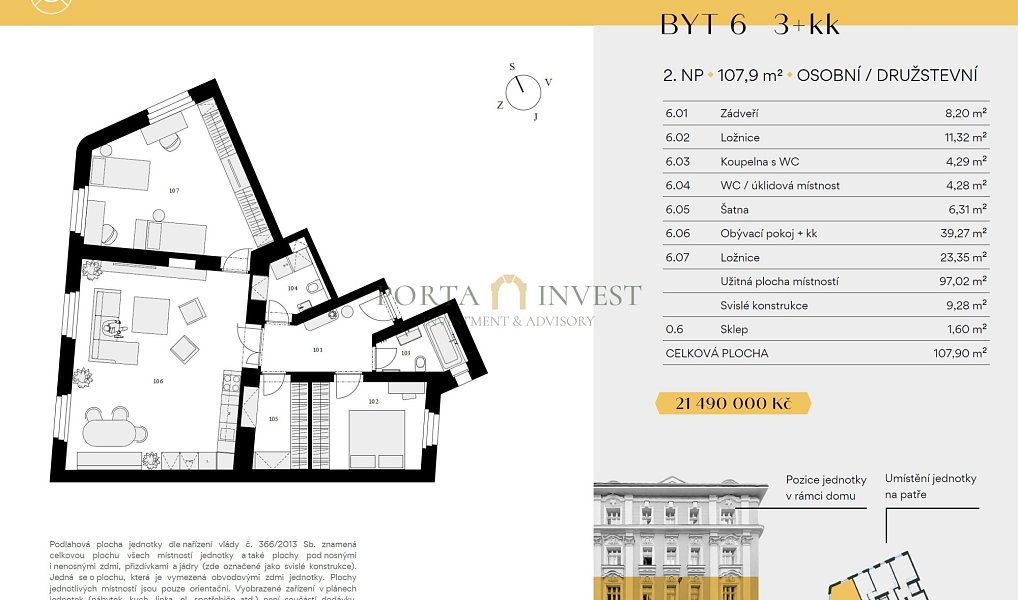 Prodej bytu 3+kk 106 m², Praha – náhled fotky 14