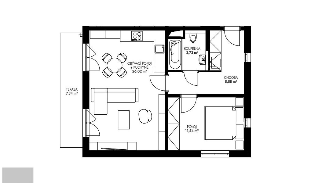 Prodej bytu 2+kk 58 m², Praha – náhled fotky 6