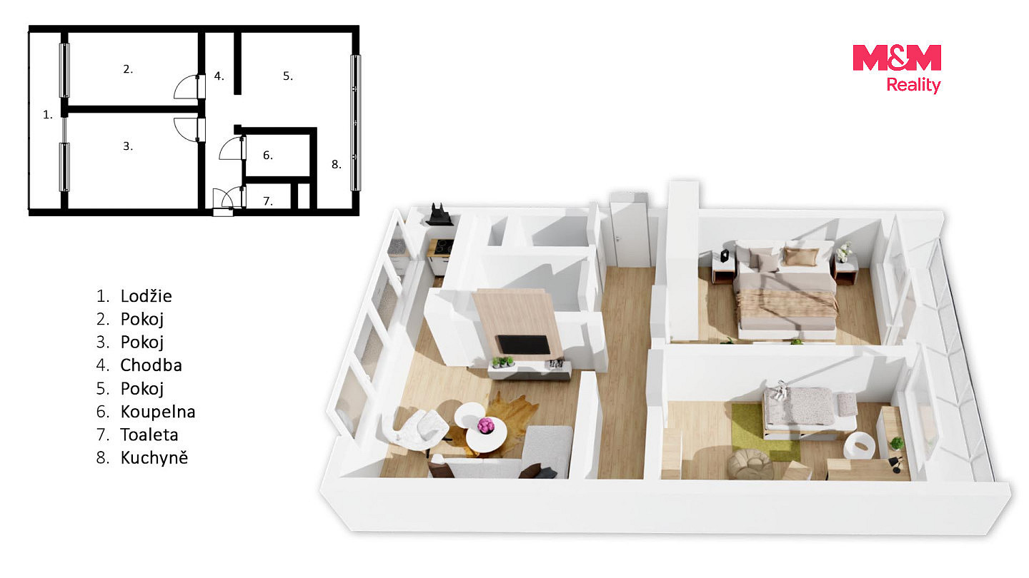 Prodej bytu 3+kk 65 m² – fotografie 2