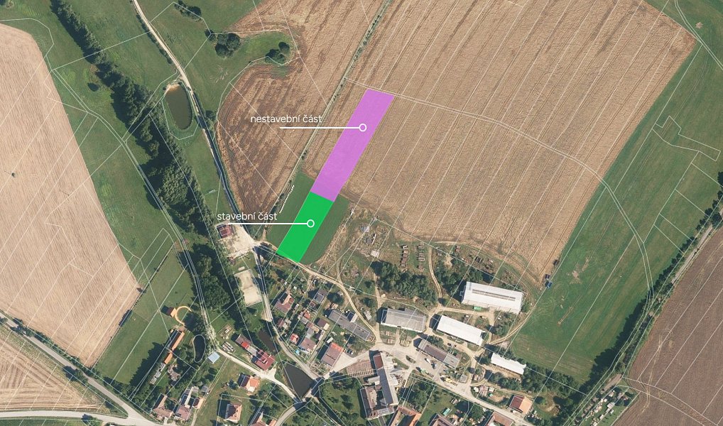 Prodej komerčního pozemku 5 483 m², Mysletice – náhled fotky 2