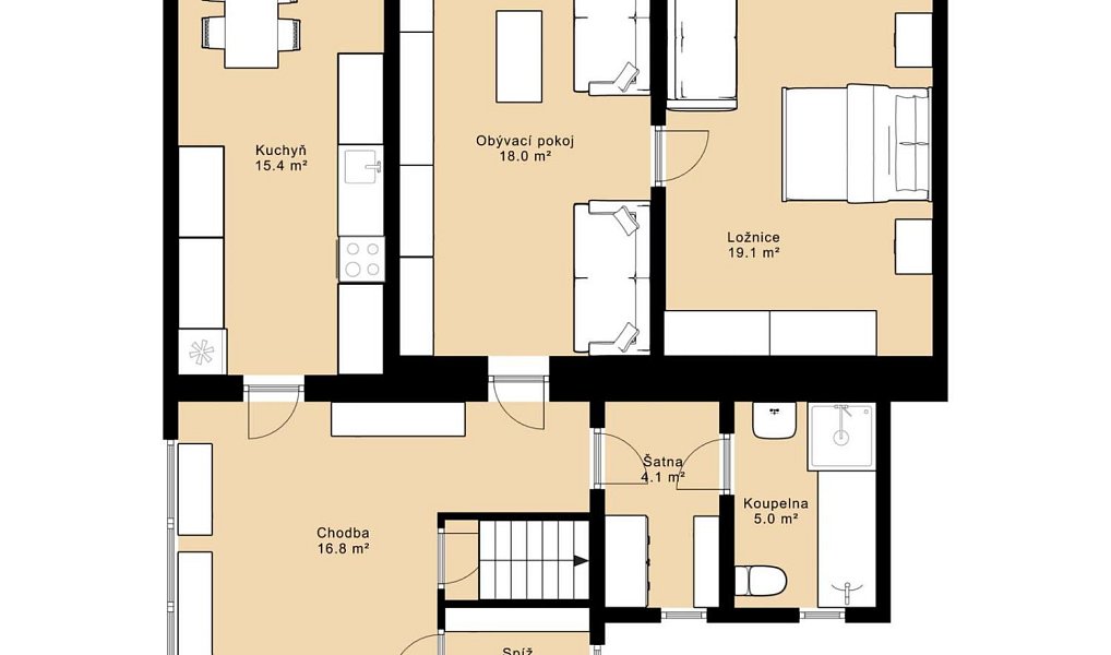 Prodej domu 81 m² s pozemkem 912 m², Vlkov – náhled fotky 15