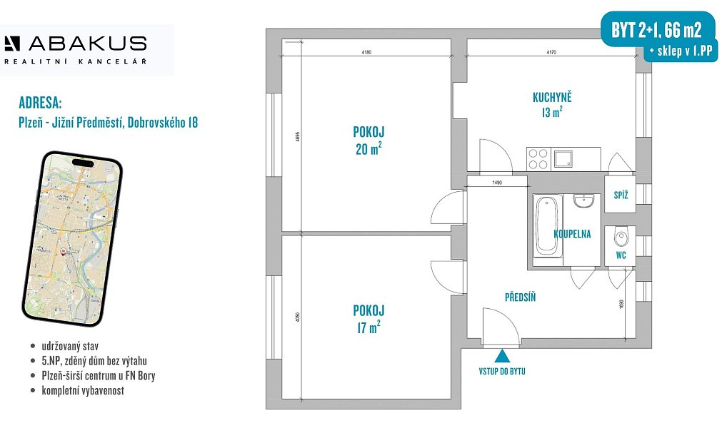 Prodej bytu 2+1 66 m², Plzeň – náhled fotky 2