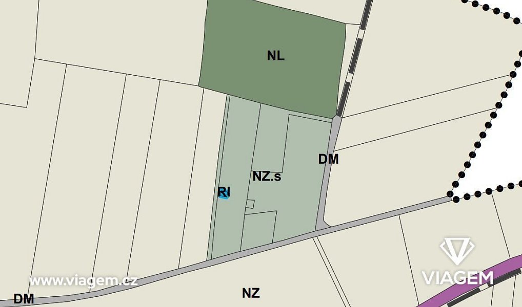 Prodej zahrady 3 203 m², Ctiněves – náhled fotky 6