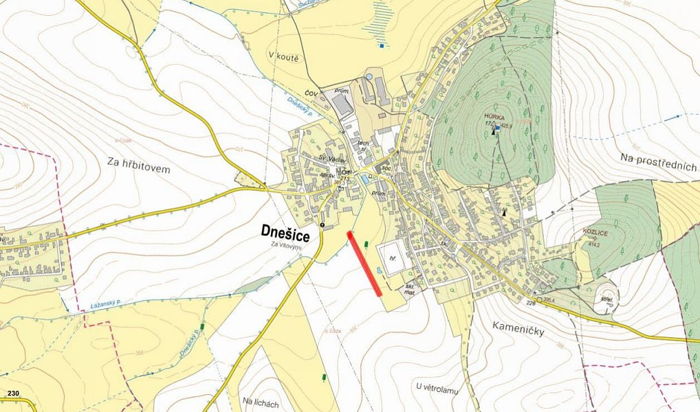 Prodej komerčního pozemku 2 680 m², Dnešice – náhled fotky 4