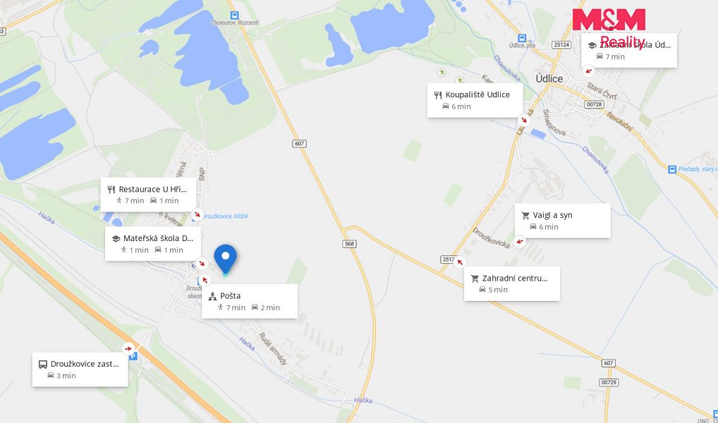 Prodej stavebního pozemku 832 m², Droužkovice – náhled fotky 9