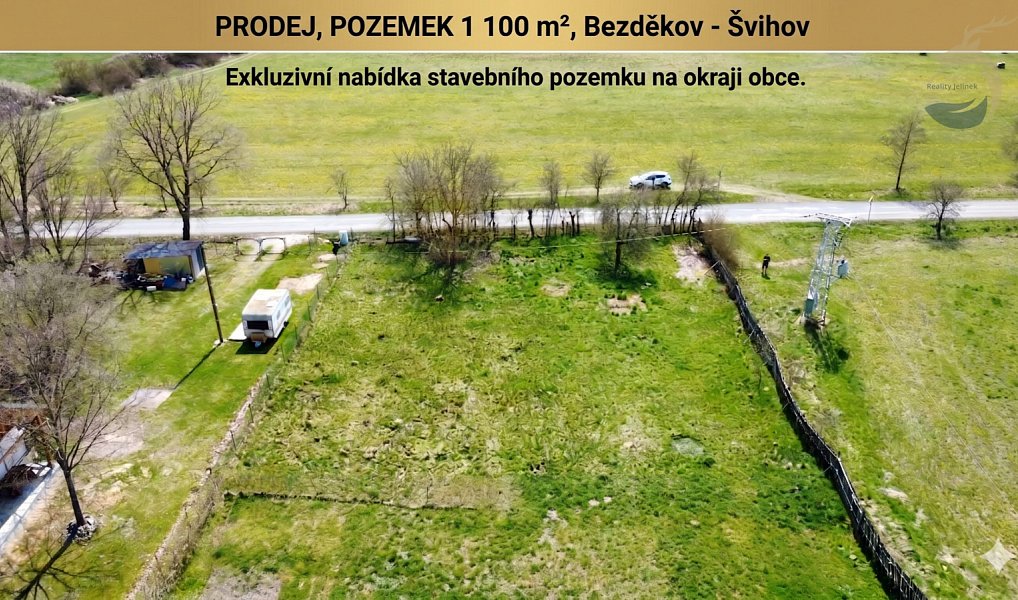 Prodej stavebního pozemku 1 100 m², Švihov – fotka 1 z 6