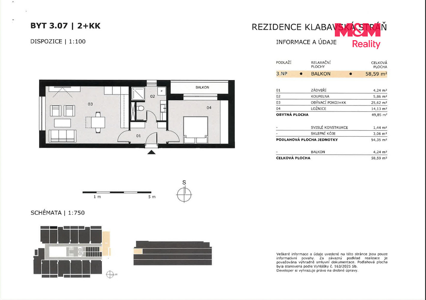 Prodej bytu 2+kk 59 m² – fotografie 4