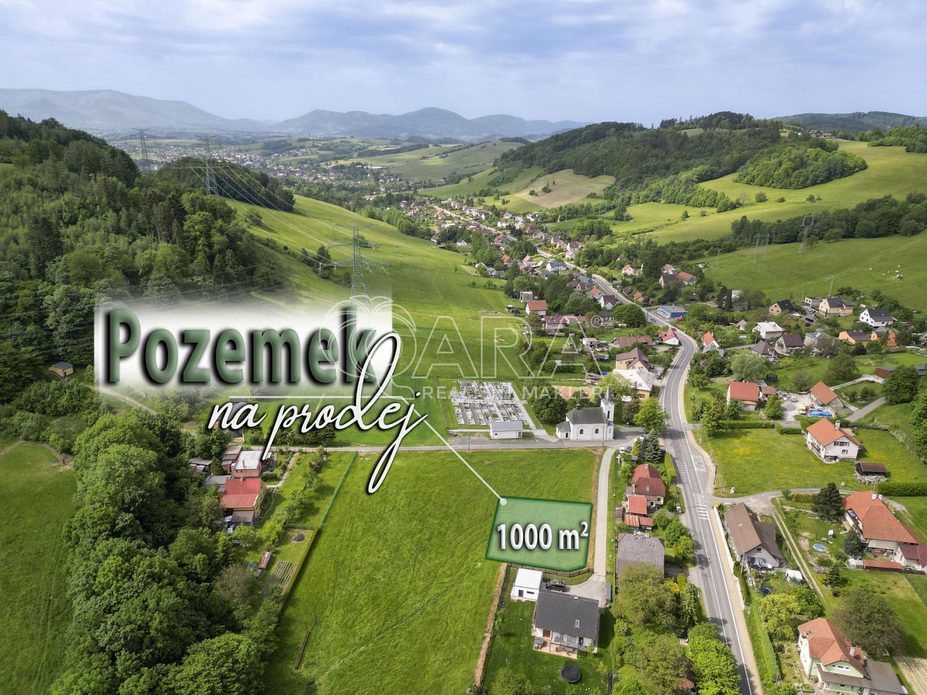 Prodej stavebního pozemku 1 000 m² – fotografie 3