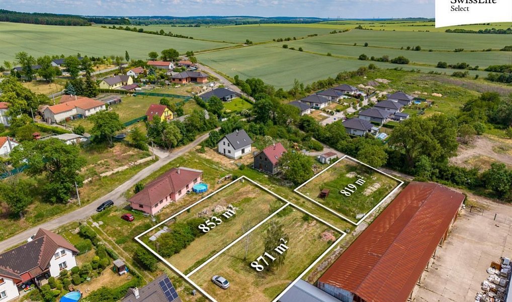 Prodej stavebního pozemku 2 543 m², Kly – náhled fotky 2
