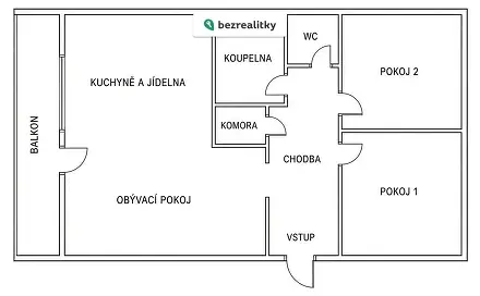 Prodej bytu 3+1 71 m²