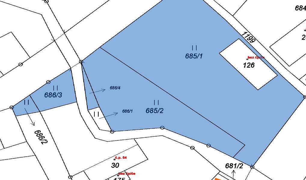 Prodej pozemku 3 841 m², Pertoltice – náhled fotky 4
