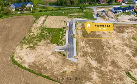 Prodej stavebního pozemku 751 m², Komárov, okres Olomouc