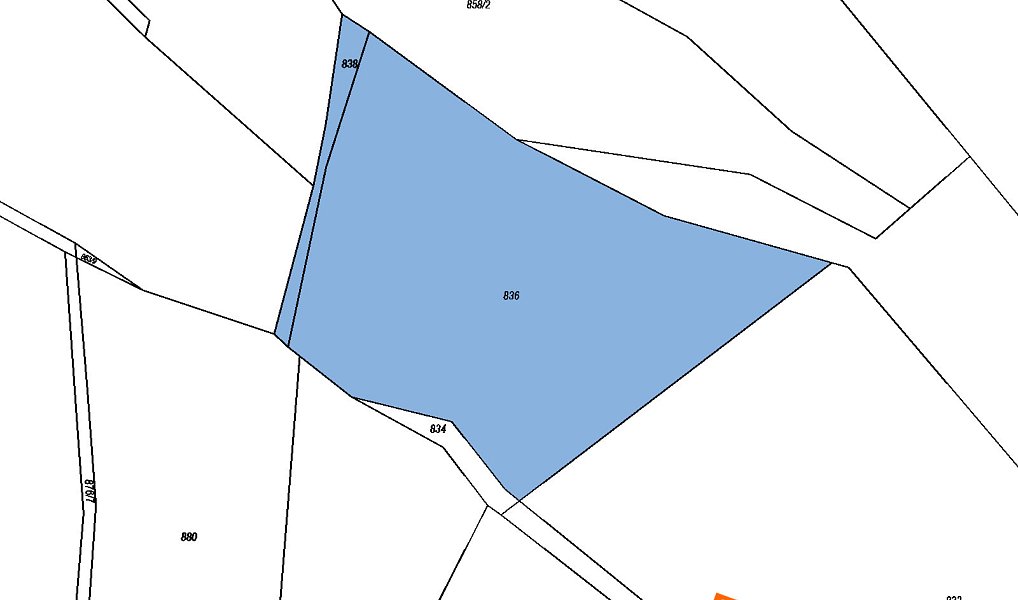 Prodej pole 2 582 m², Nučice – náhled fotky 2