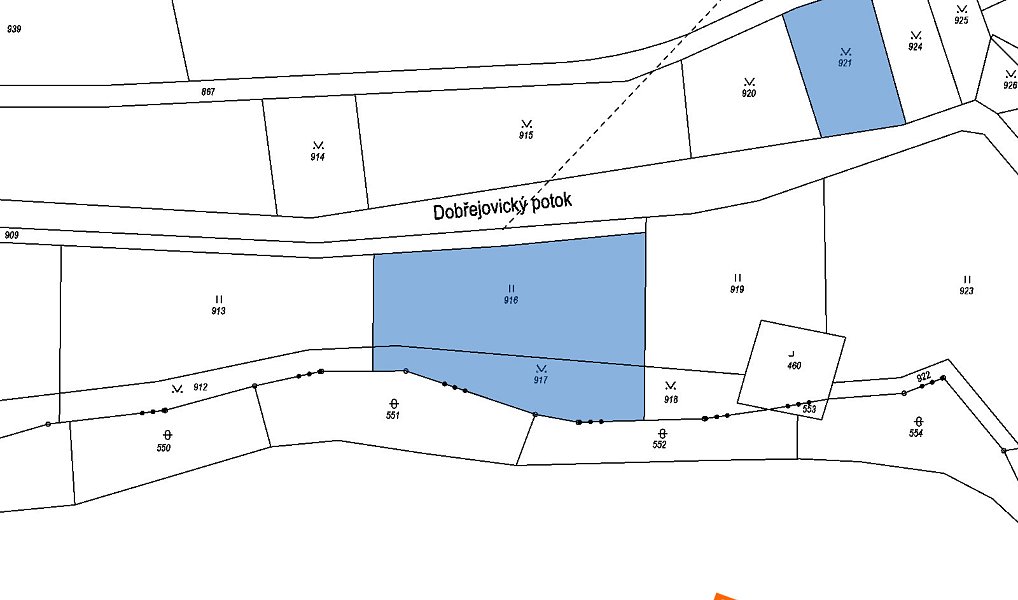 Prodej pozemku 615 m², Dobřejovice – náhled fotky 2