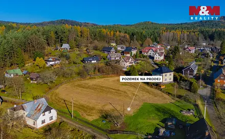 Prodej stavebního pozemku 1 537 m², Rynoltice - Polesí, okres Liberec
