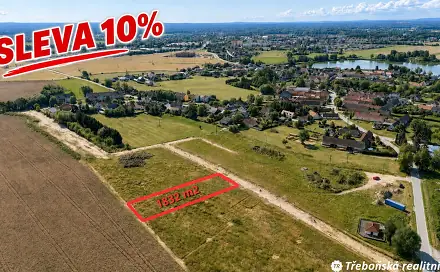 Prodej stavebního pozemku 1 832 m², Přesecká, Třeboň - Břilice, okres Jindřichův Hradec