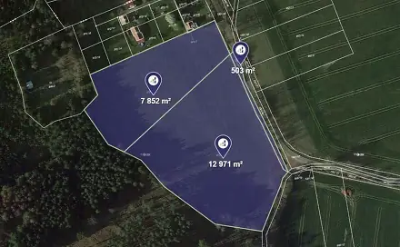 Prodej pole 21 326 m², Sedlec-Prčice, okres Příbram