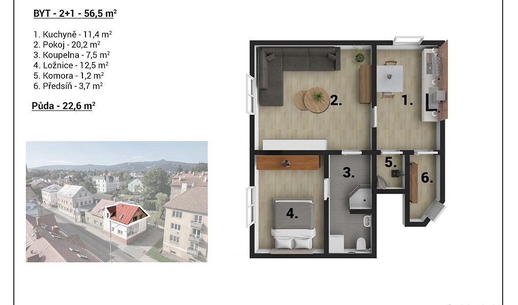 Prodej bytu 2+1 53 m², Liberec – náhled fotky 16
