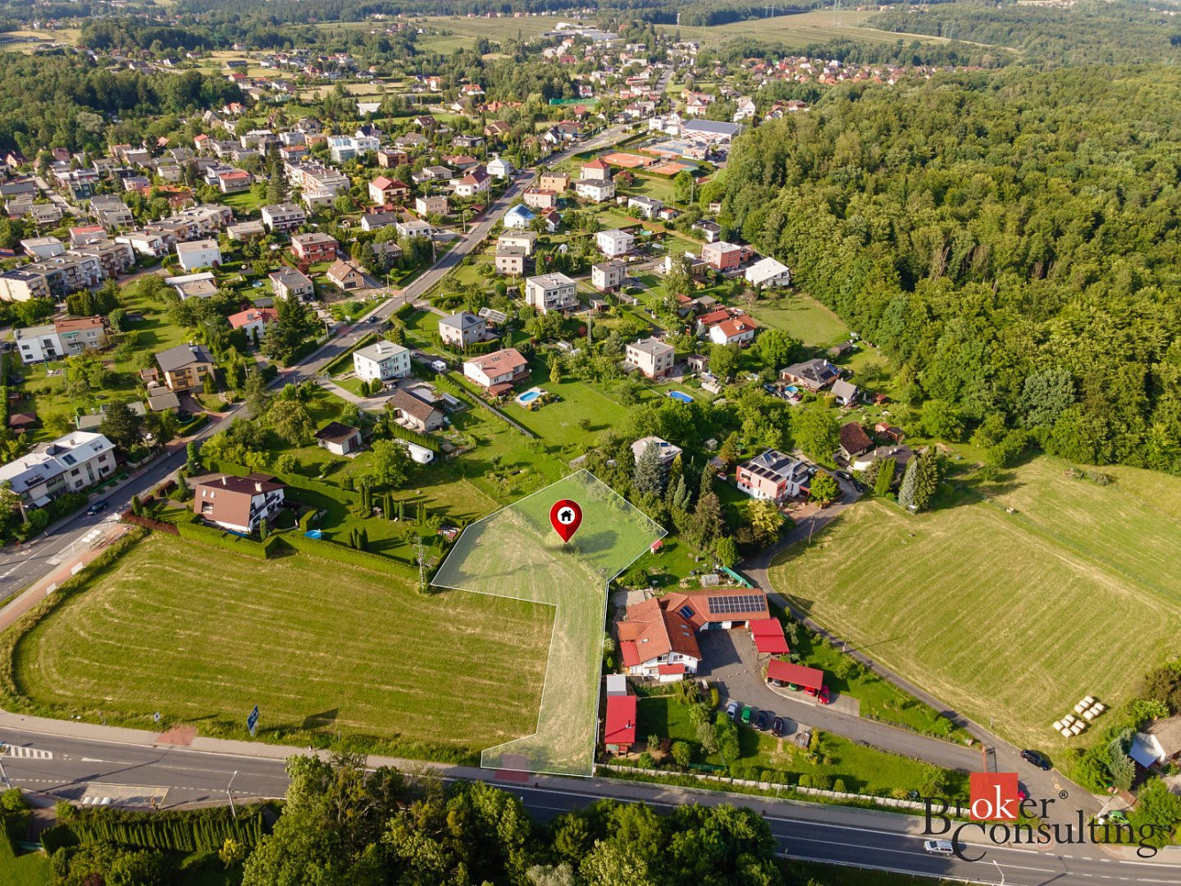 Prodej stavebního pozemku 1 886 m² – pohled 6