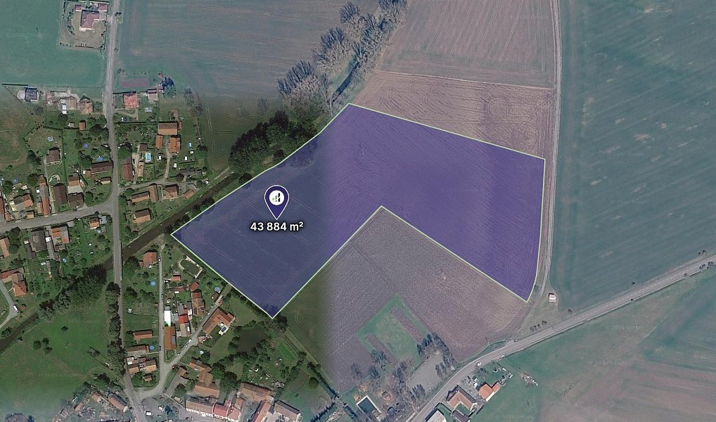 Prodej pozemku, 45597 m², Hradec Králové, Ledce