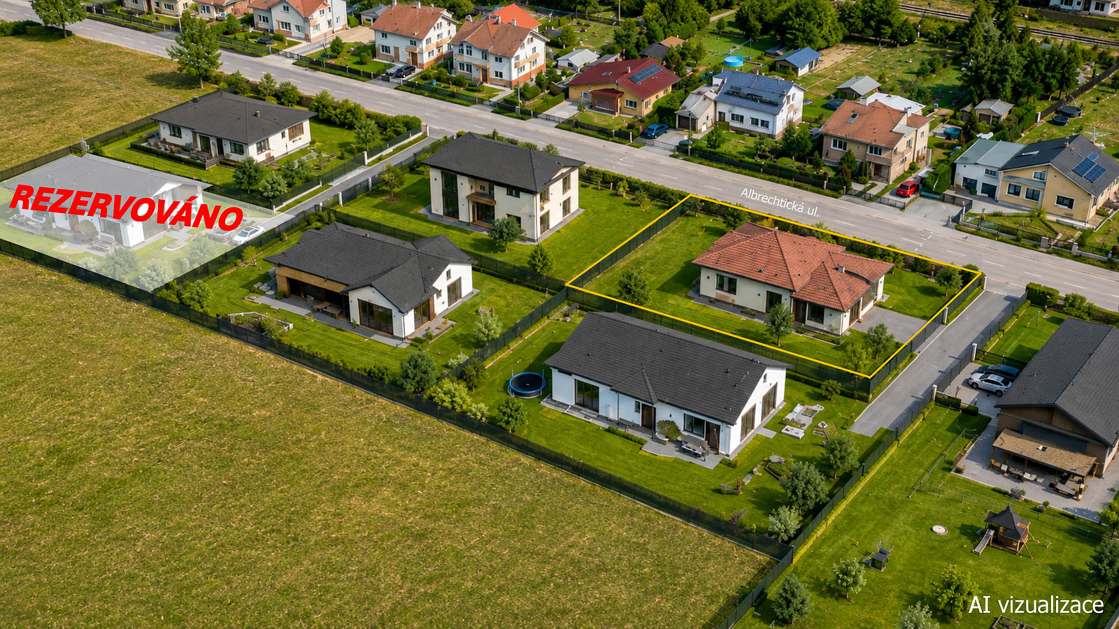Prodej stavebního pozemku 1 278 m²