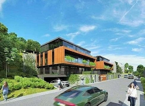 Prodej stavebního pozemku 1 682 m², Praha, vydané SP, bytový dům HPP 1109 m², skvělá lokalita, vlak, – pohled 3
