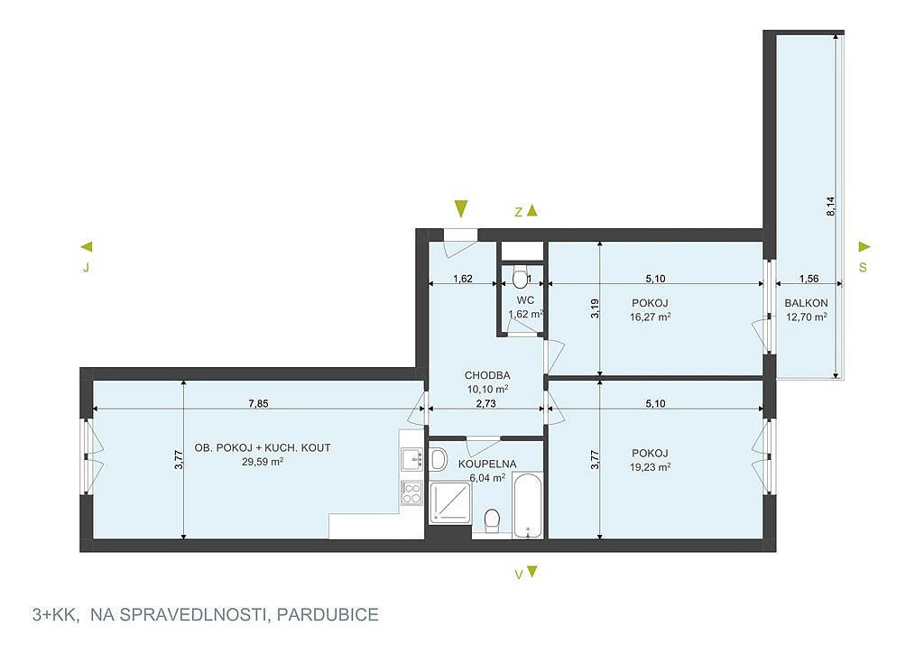 Pronájem pokoje 16 m² — photo 3