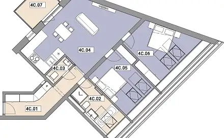 Prodej bytu 3+kk 79 m²