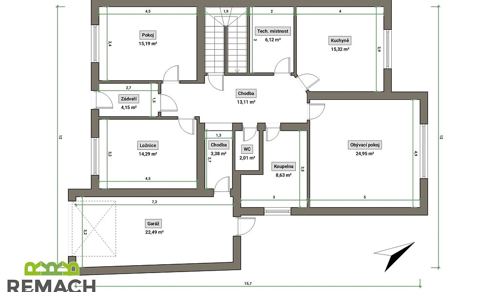 Prodej domu 244 m² s pozemkem 354 m², Ostrožská Nová Ves – náhled fotky 2