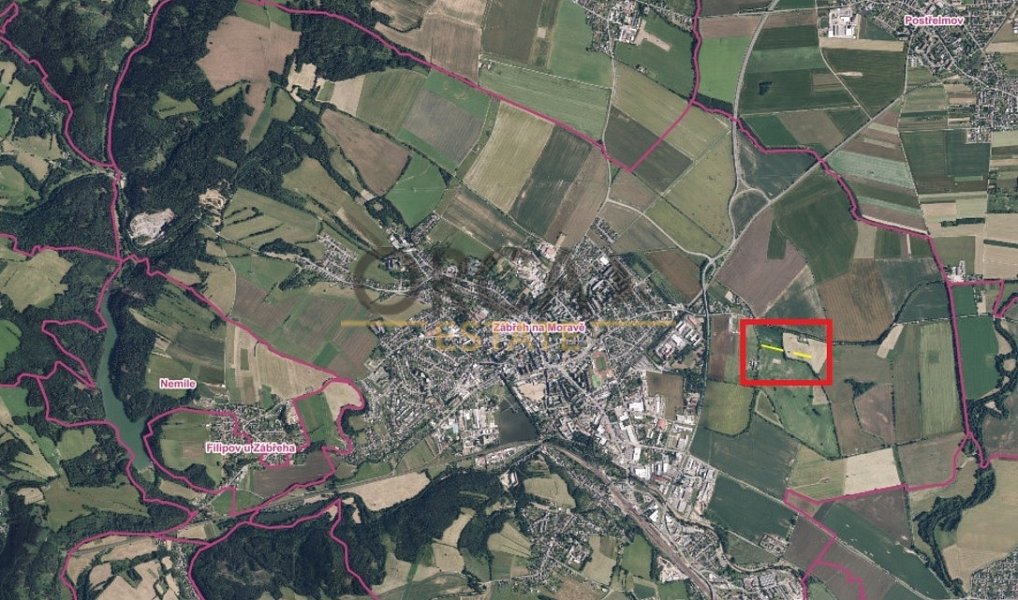 Prodej pole 1 665 m², Zábřeh – náhled fotky 3