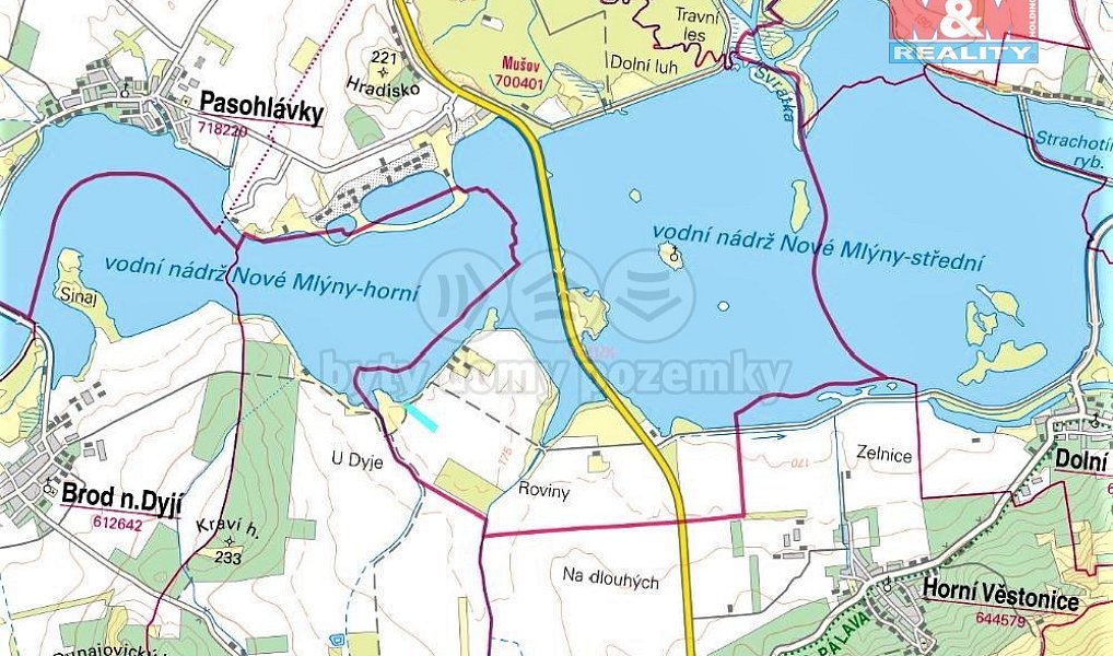 Prodej pole 8 249 m², Pasohlávky – náhled fotky 2