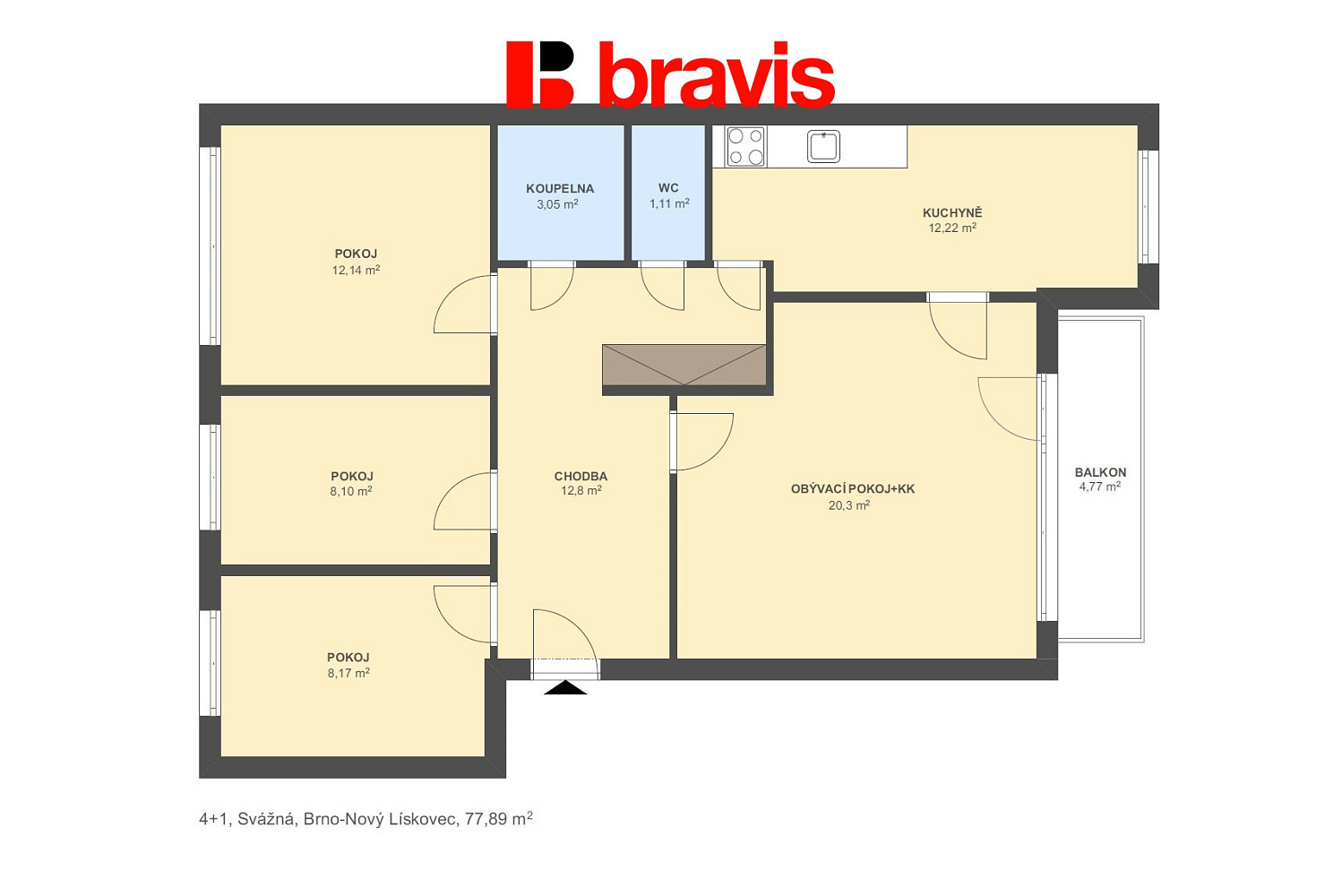Prodej bytu 4+1 80 m² — photo 4