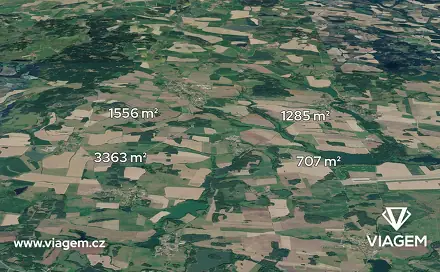 Prodej lesa 2 591 m², Hradiště, okres Plzeň-Jih