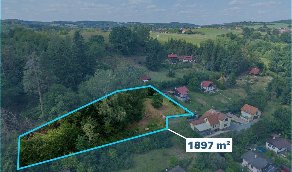 Prodej stavebního pozemku 1 897 m², Hrusice – náhled fotky 4